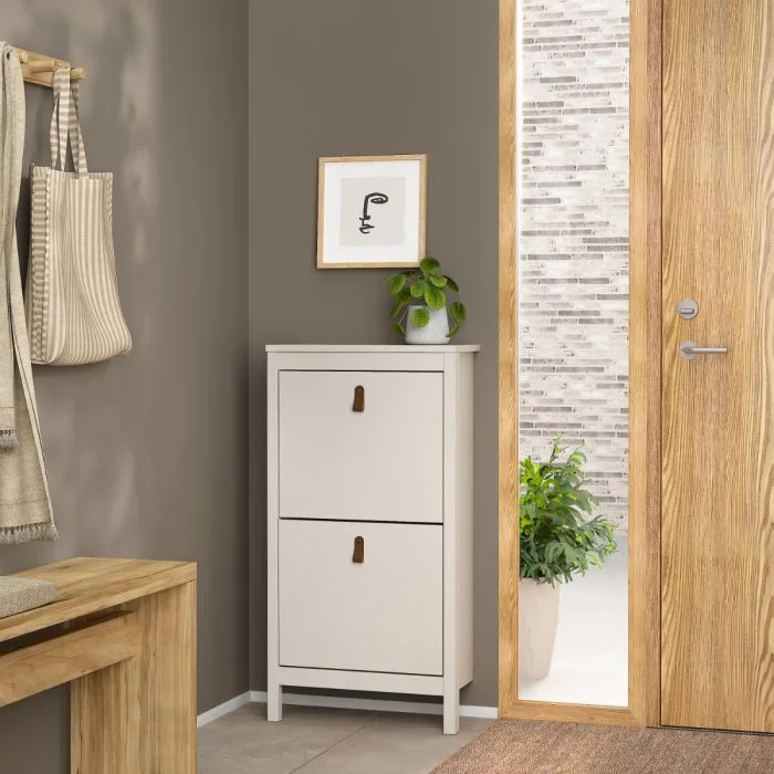 Loft Shoe Cabinet in Cashmere