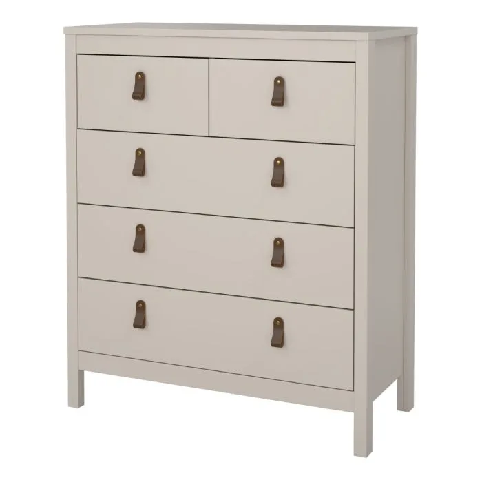 Loft five drawer chest in Cashmere