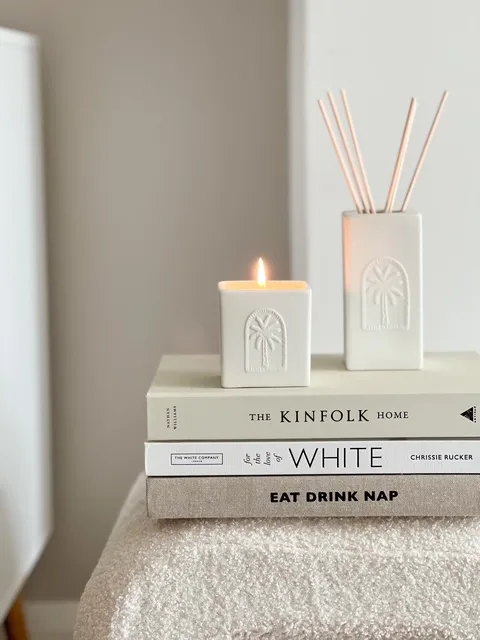 Boxed palm tree ceramic diffuser – Citrus & Musk