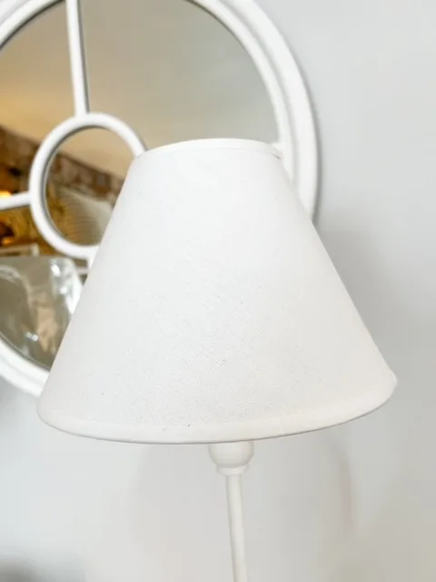 Classic tall slim white lamp