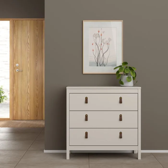 Loft Three drawer chest in Cashmere