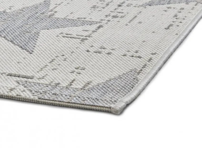Falmouth Star outdoor rug – Cream & Grey – 3 sizes