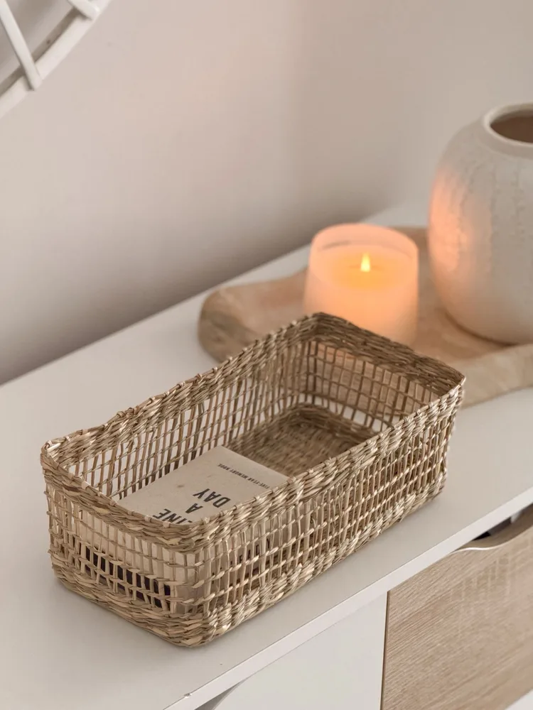 Seagrass storage basket