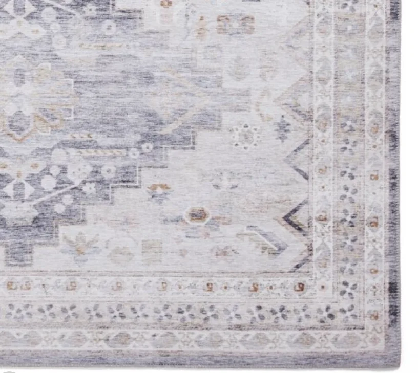 Topaz grey/beige traditional patterned rug