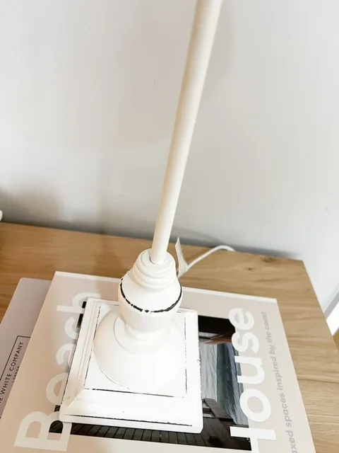 Classic tall slim white lamp