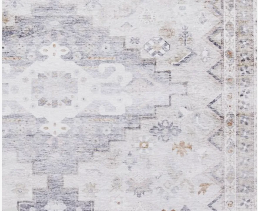 Topaz grey/beige traditional patterned rug